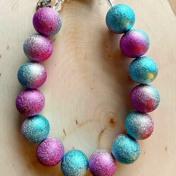 Aqua Ombre (10", 13", 15") - Pet Necklace - Pet Accessories - Picture 1 of 2